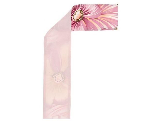Salvatore Ferragamo Foulard in seta stampa Brezza Marrone - vista 6