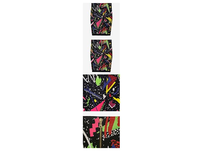 Balmain Gonna Multi Pop Art Nero - vista 2