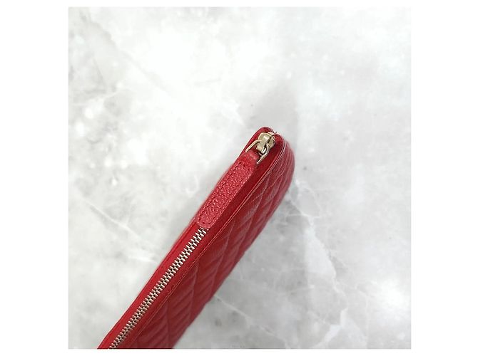 Chanel Borsa a Pochette Boy Caviar Large Red Gold Series Rosso - vista 4