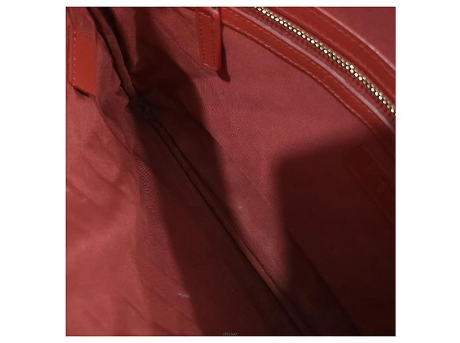 Chanel Borsa a Pochette Boy Caviar Large Red Gold Series Rosso - vista 7