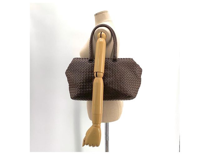 Bottega Veneta Borsa Tote e Borsa a Tracolla Intrecciato Marrone - vista 10
