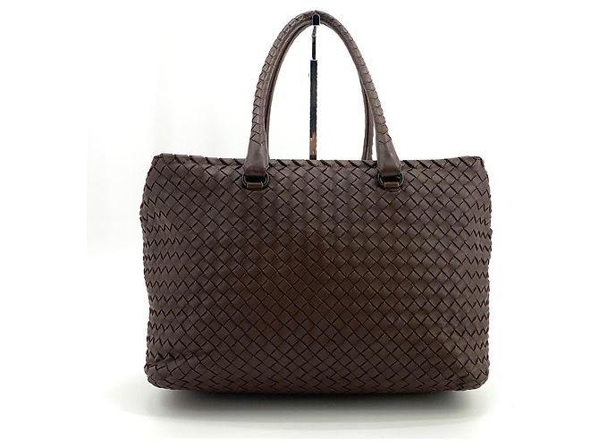 Bottega Veneta Borsa Tote e Borsa a Tracolla Intrecciato Marrone - vista 11