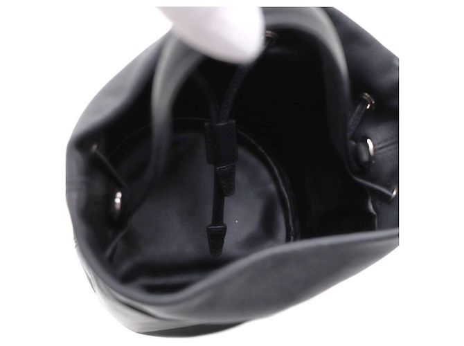 Balenciaga Borsa a secchiello e borsa a tracolla Everyday XS con coulisse Nero - vista 8