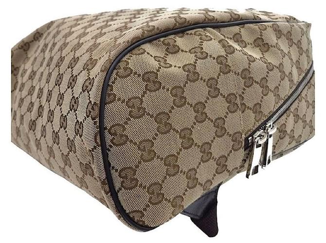 Gucci Leinenschrucksack Braun - Ansicht 6