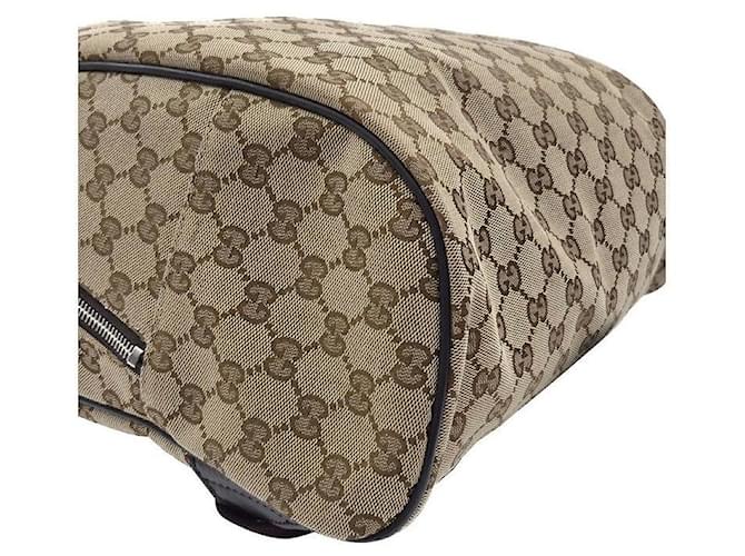 Gucci Leinenschrucksack Braun - Ansicht 7