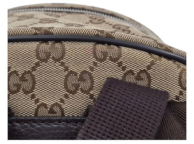 Gucci Leinenschrucksack Braun - Ansicht 8