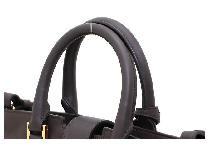 Saint Laurent Cabas Small Tote and Shoulder Bag Marrone - vista 4
