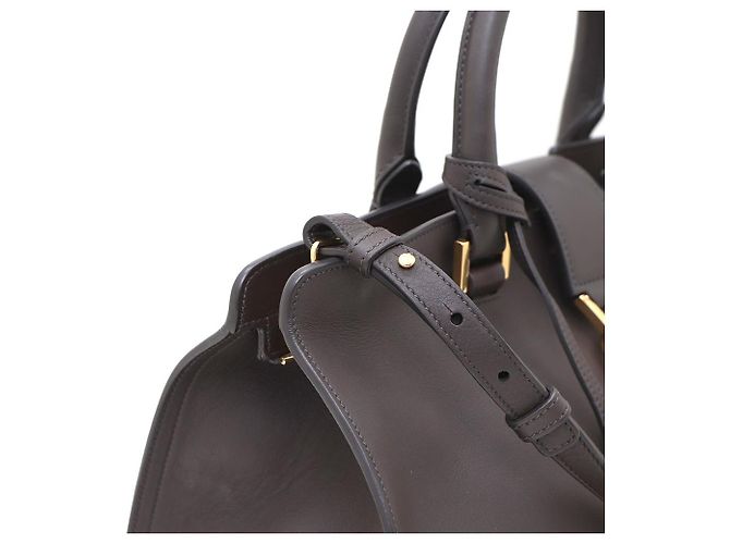Saint Laurent Cabas Small Tote and Shoulder Bag Marrone - vista 5