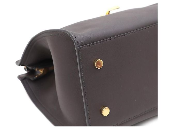 Saint Laurent Cabas Small Tote and Shoulder Bag Marrone - vista 6