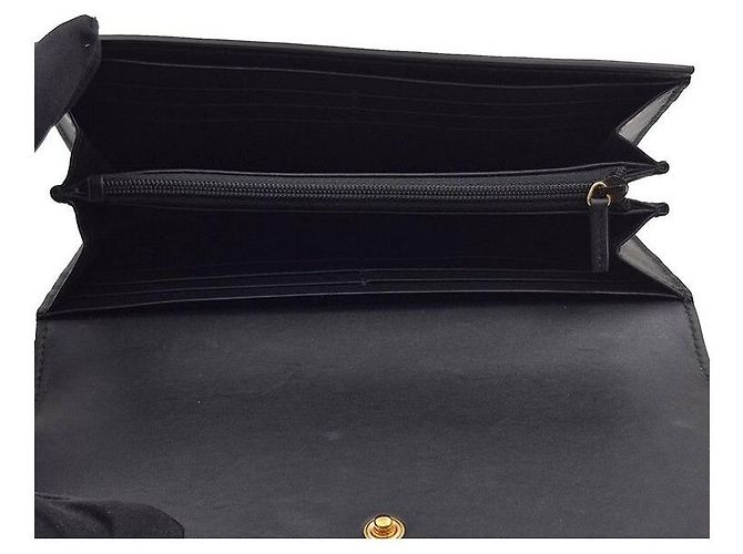 Gucci Portafoglio lungo Supreme GG Canvas Nero - vista 5