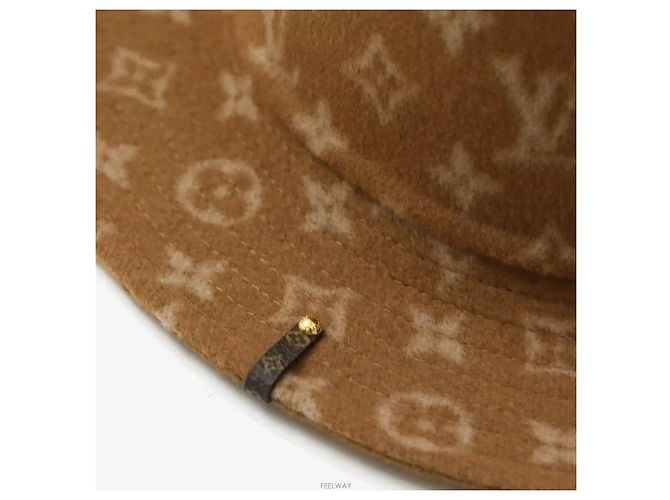 Louis Vuitton Monogram Woll-Bucket-Hat Braun - Ansicht 5