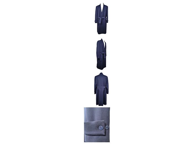 Louis Vuitton Cappotto cinturato con logo, mai usato Blu - vista 2
