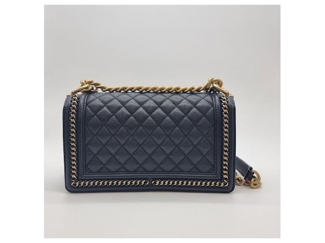 Chanel Borsa a tracolla Caviar Boy Nero - vista 9