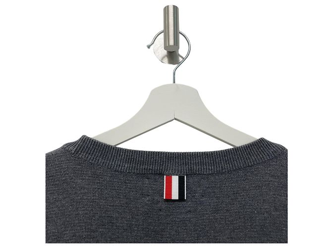 Thom Browne Milan Stitch Strick mit diagonalem Armband Braun - Ansicht 3