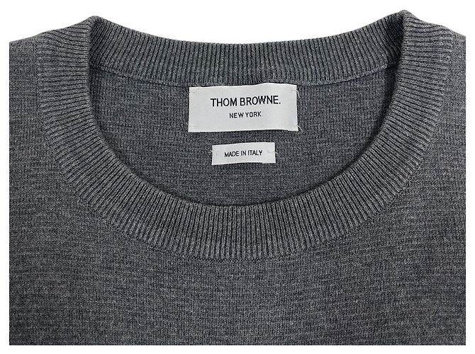 Thom Browne Milan Stitch Strick mit diagonalem Armband Braun - Ansicht 5