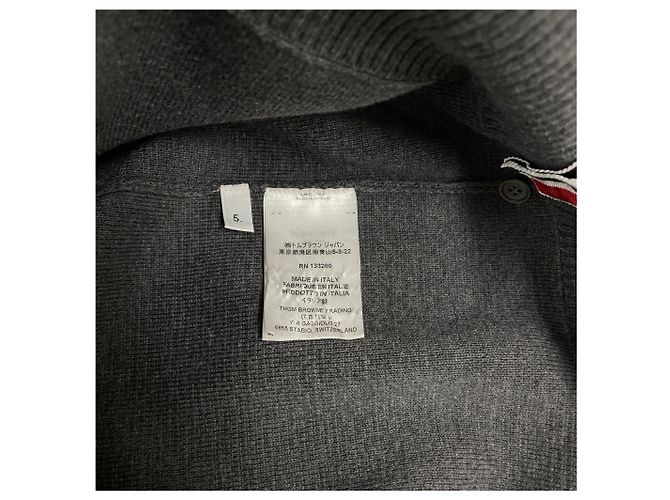 Thom Browne Milan Stitch Strick mit diagonalem Armband Braun - Ansicht 6