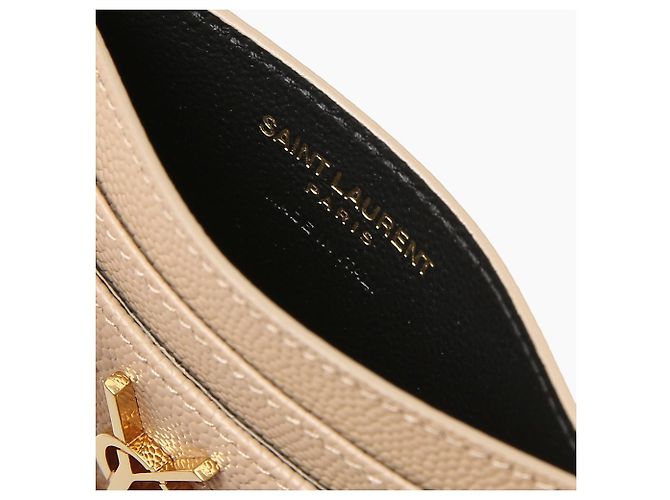 Saint Laurent Tarjetero CASSANDRE Grand Dossier de piel Castaño - vista 6