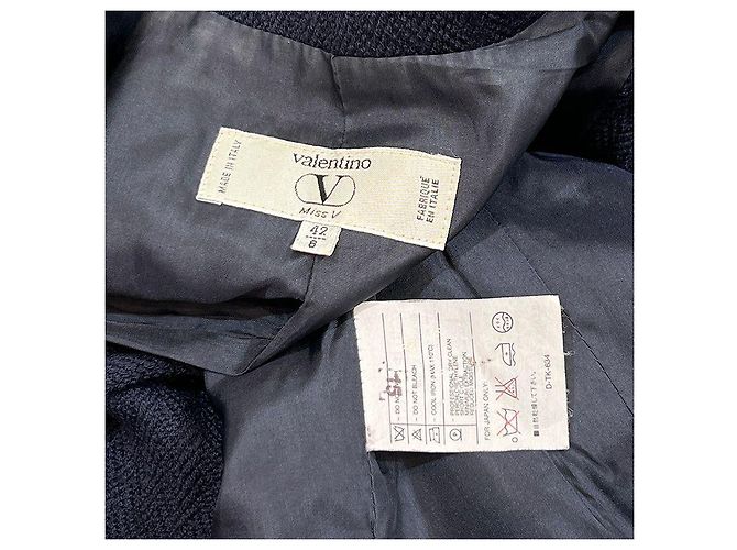 Valentino Navy Blue Wool Jacket - view 3
