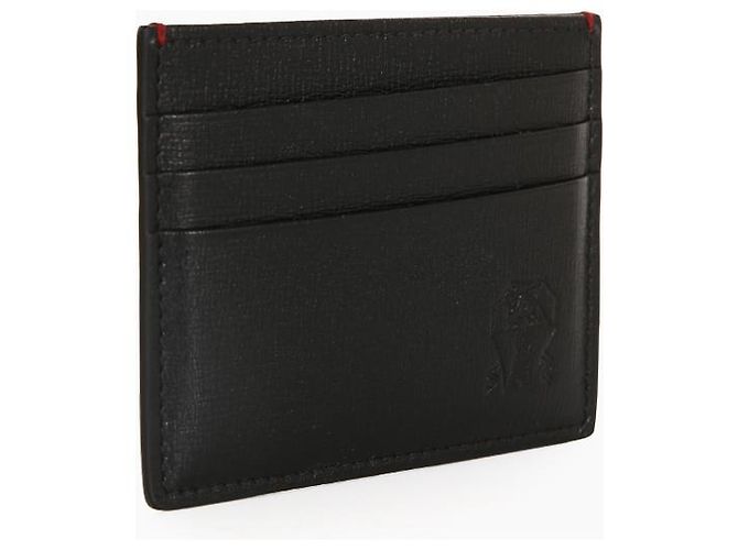 Brunello Cucinelli Classic Leather Black Card Holder - view 3