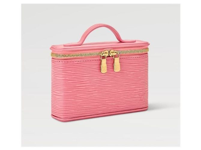 Louis Vuitton Bolso pouch Beauty de cuero Epi rosa - vista 3