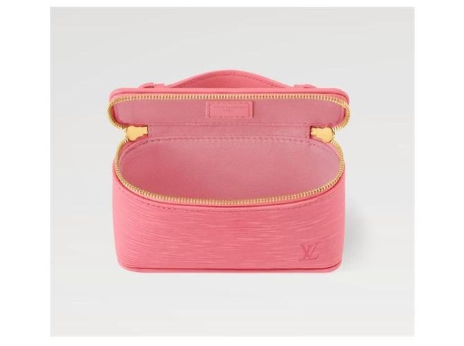 Louis Vuitton Bolso pouch Beauty de cuero Epi rosa - vista 4