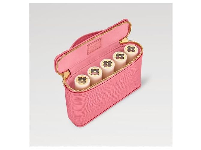 Louis Vuitton Bolso pouch Beauty de cuero Epi rosa - vista 7