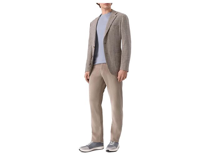Kiton Baskets en coton technique Marron - vue 5
