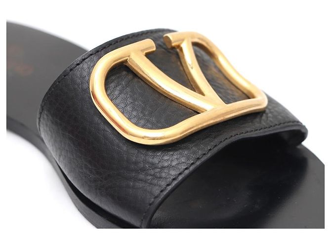 Valentino Ciabatte slide da donna con logo Signature Nero - vista 14