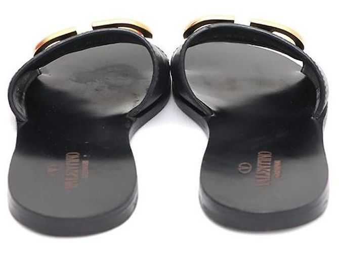 Valentino Ciabatte slide da donna con logo Signature Nero - vista 4