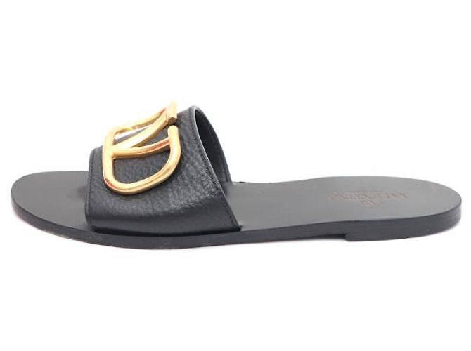 Valentino Ciabatte slide da donna con logo Signature Nero - vista 8