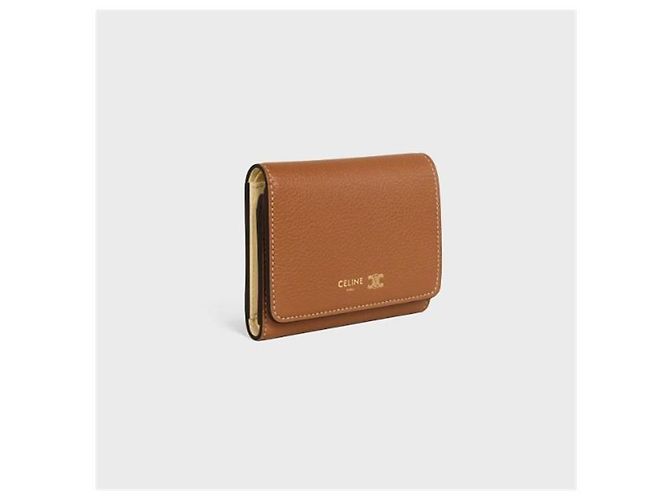 Céline Cartera de cuero granulado Marrón Castaño - vista 4