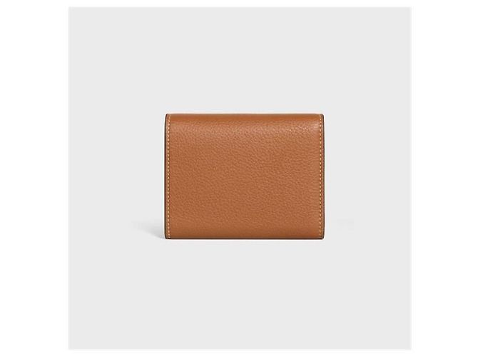 Céline Cartera de cuero granulado Marrón Castaño - vista 5