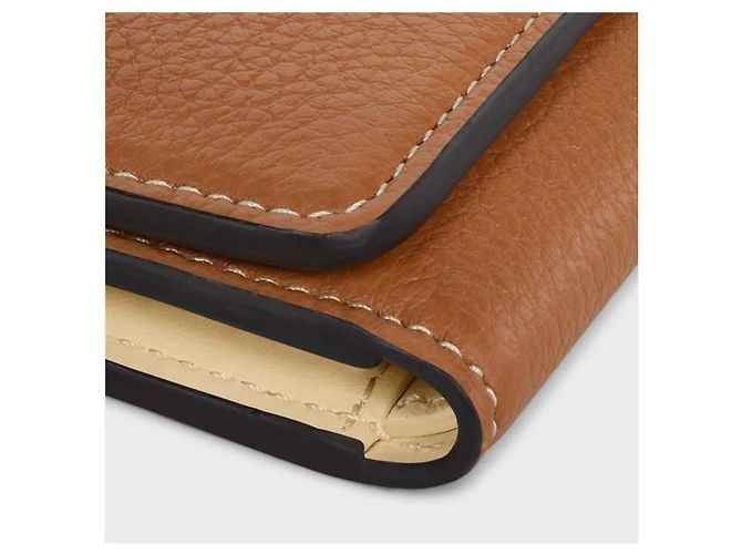 Céline Cartera de cuero granulado Marrón Castaño - vista 6