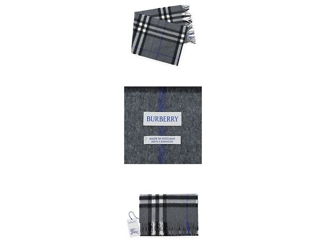Burberry Sciarpa in cashmere a quadri Marrone - vista 4