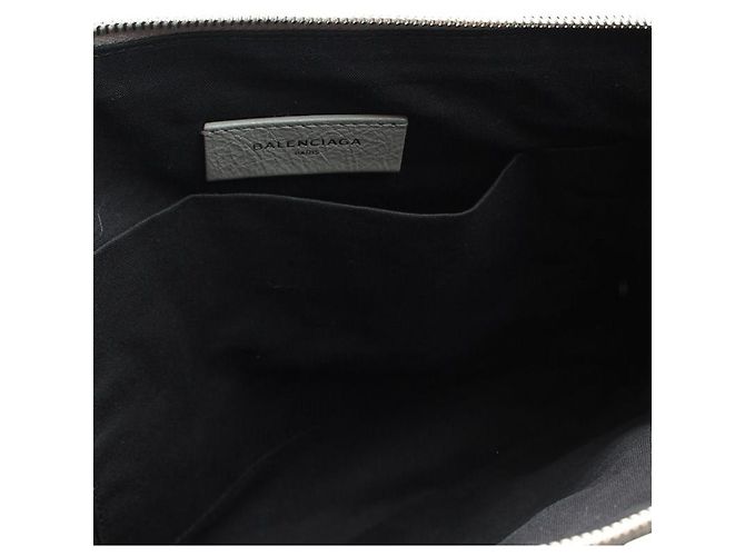 Balenciaga Motor Clutch Hellgrau Braun - Ansicht 3