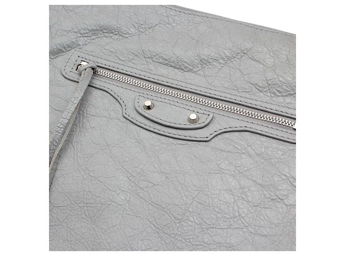 Balenciaga Motor Clutch Hellgrau Braun - Ansicht 4