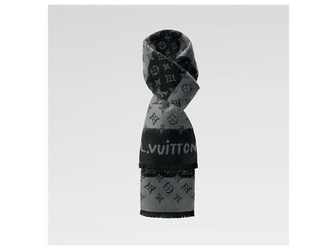 Louis Vuitton Cachecol Monogram Heritage Black Preto - vista 3