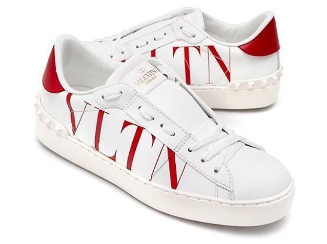 Valentino Sneaker für Damen mit verstecktem Open Logo Rot - Ansicht 5