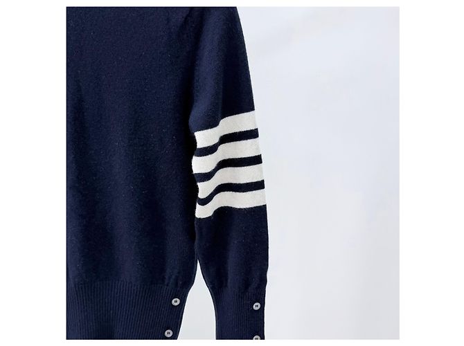 Thom Browne Maglione in cashmere da donna Navy Blu - vista 2