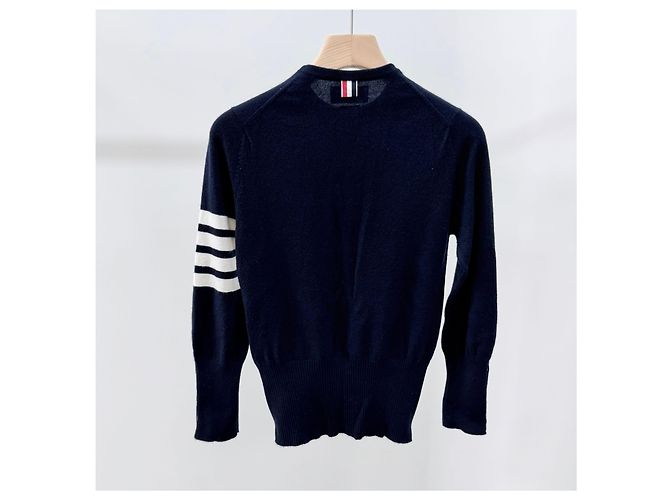 Thom Browne Maglione in cashmere da donna Navy Blu - vista 5