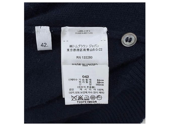 Thom Browne Maglione in cashmere da donna Navy Blu - vista 7