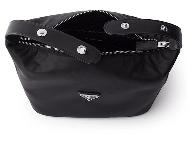 Prada Mini Borsa Sherry Re-Nylon Black RDLN Nero - vista 5