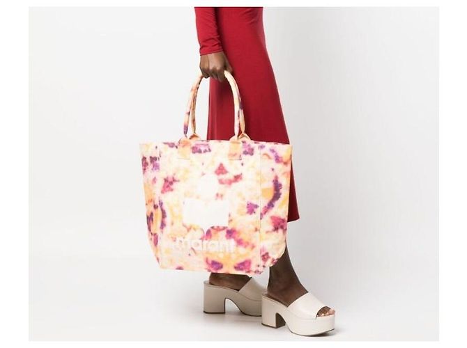 Isabel Marant Borsa Tote Yankee Cotone Giallo - vista 10