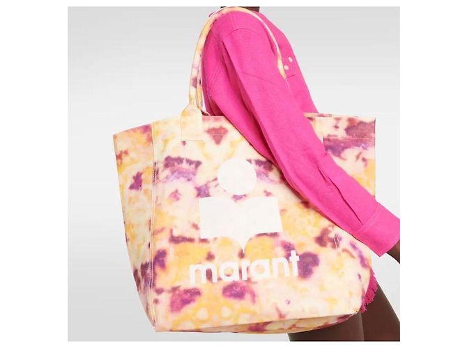 Isabel Marant Borsa Tote Yankee Cotone Giallo - vista 12