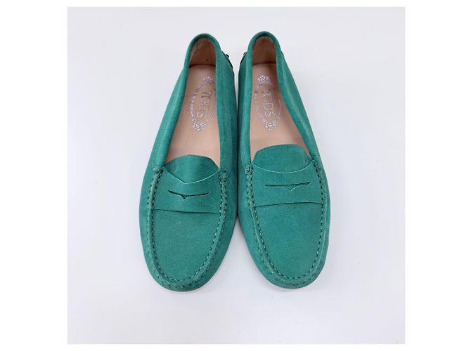 Tod's Mocassini Penny in camoscio verdi Verde - vista 6