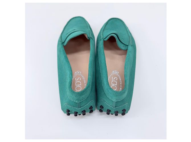 Tod's Mocassini Penny in camoscio verdi Verde - vista 7