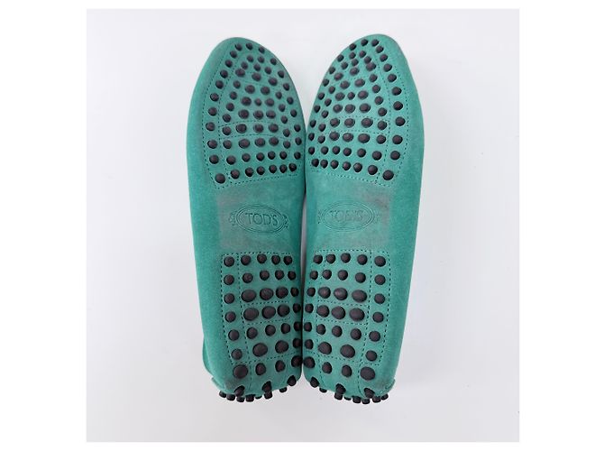 Tod's Mocassini Penny in camoscio verdi Verde - vista 8