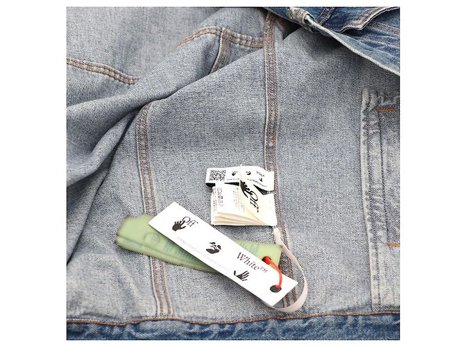 Off White Skate Blue Denim Jacke Blau - Ansicht 10