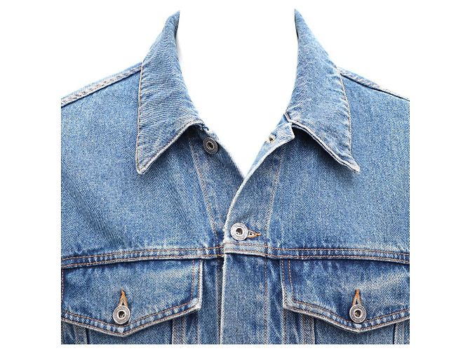 Off White Skate Blue Denim Jacke Blau - Ansicht 2