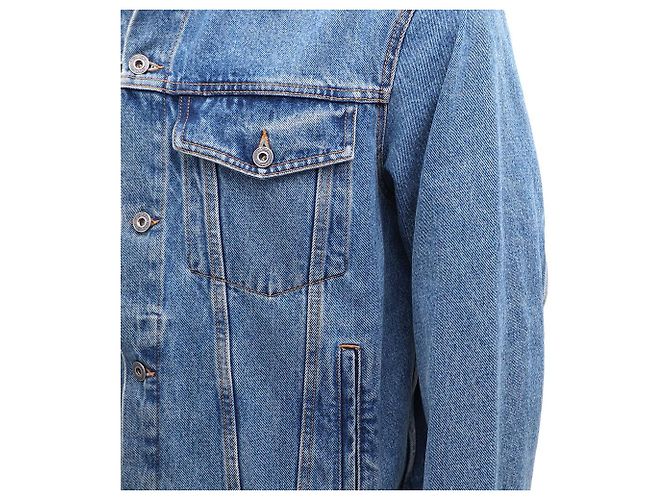 Off White Skate Blue Denim Jacke Blau - Ansicht 5